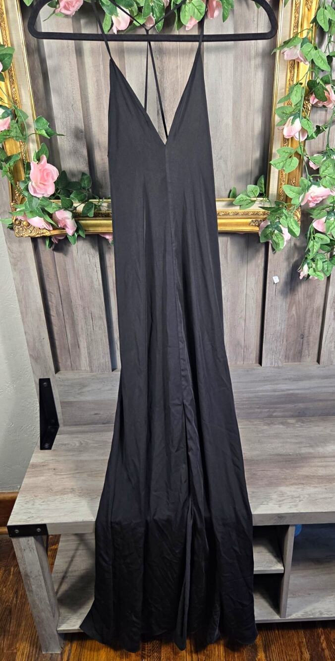 Alexis Black Maxi Slip Dress